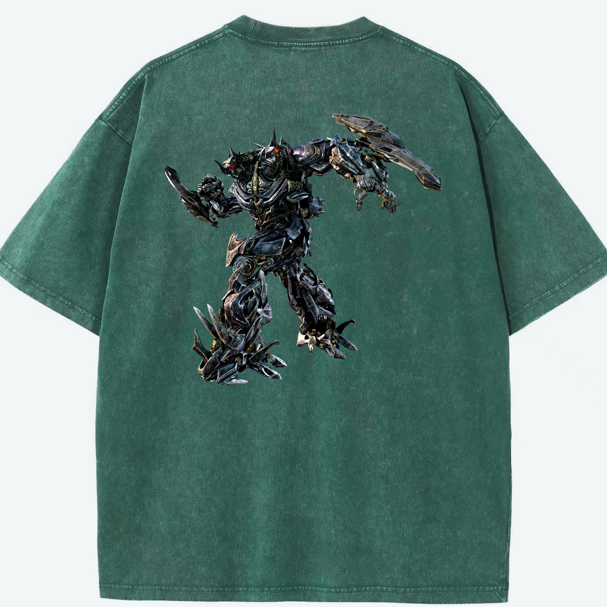 （画像用） Transformers トランスフォーマー 綿100% ヴィンテージ風 半袖Tシャツ（背面プリント）